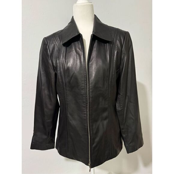 Jacqueline Ferrar black leather Lambskin L - Picture 5 of 9